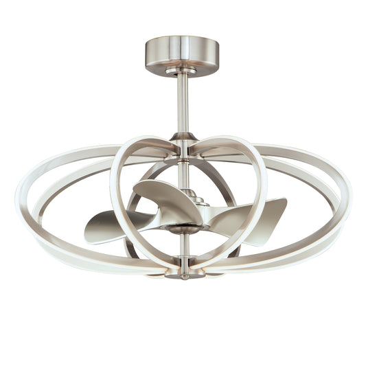 Solstice 8-Light WiFi-enabled LED Fandelight Satin Nickel by Maxim Lighting