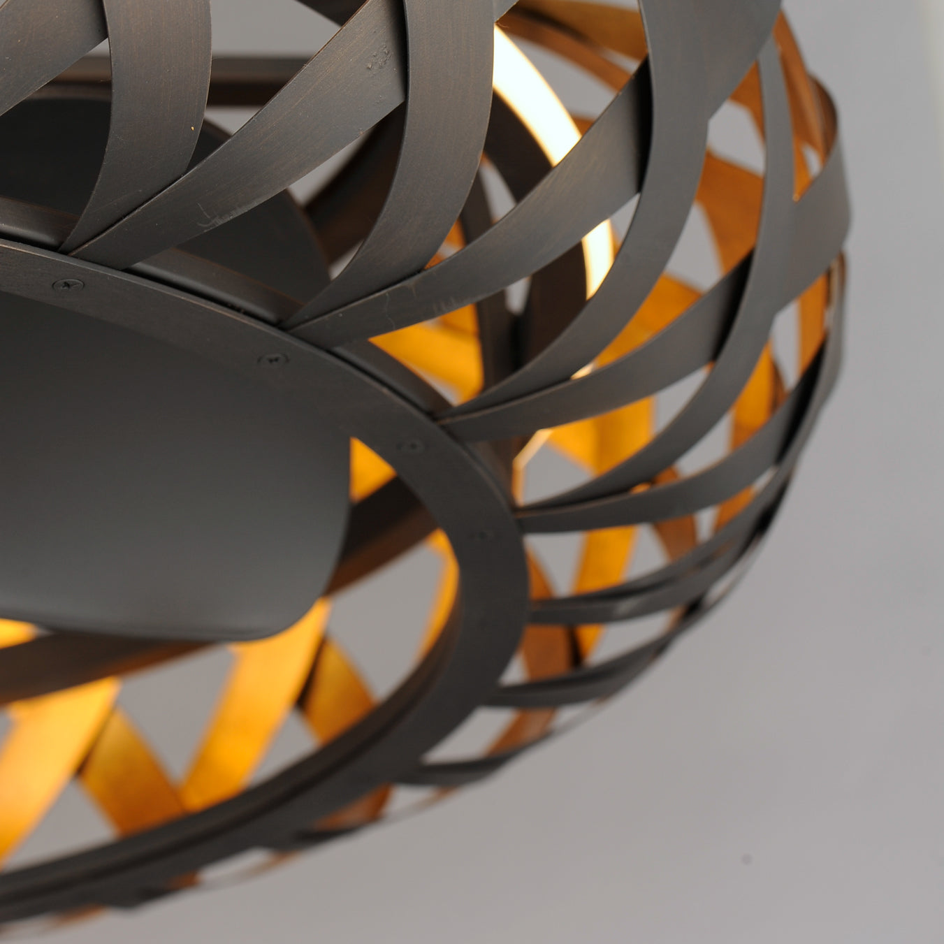 Weave WiFi-enabled LED Fandelight Bronze Gilt/Gold by Maxim Lighting