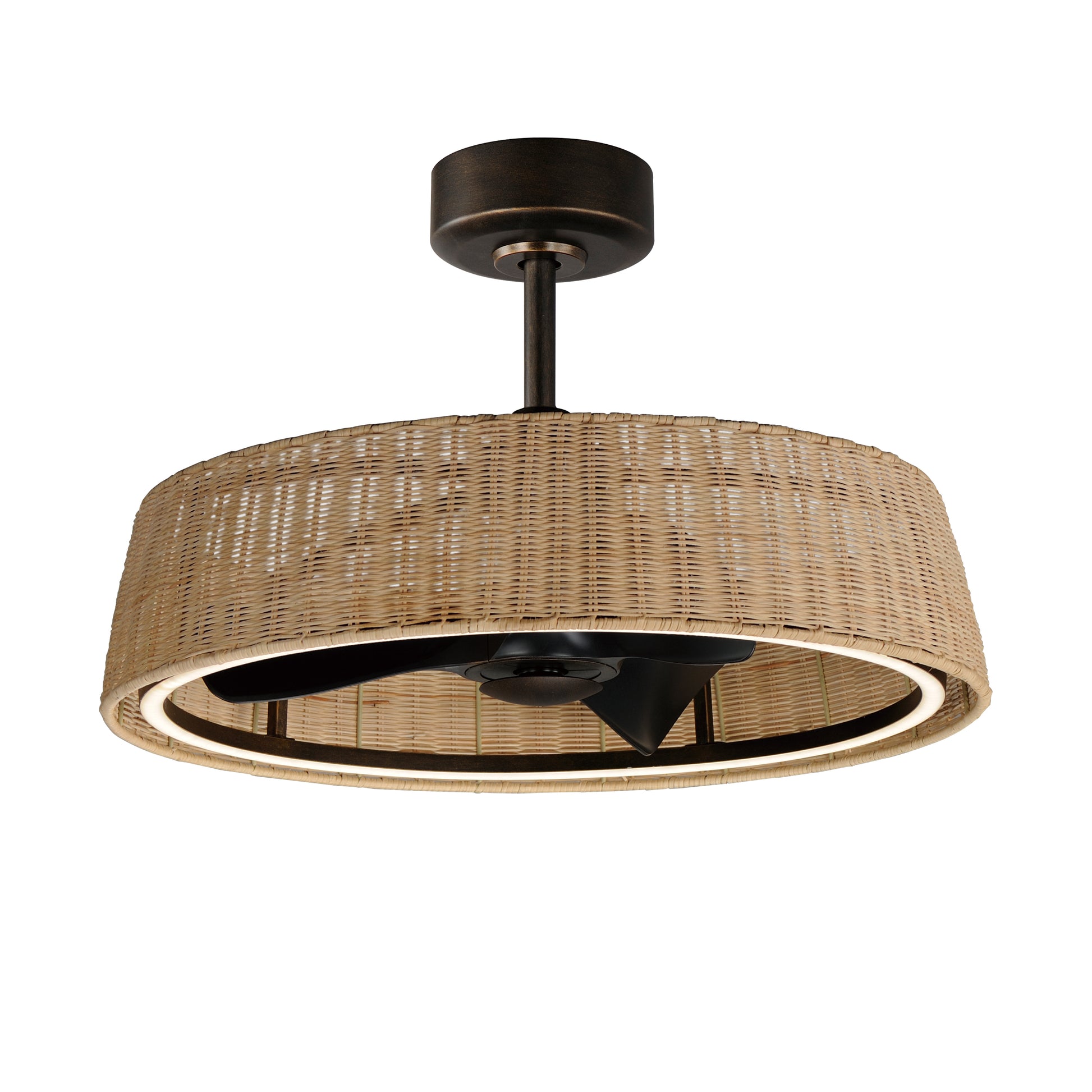 Tulum 28" Wifi-Enabled LED Fandelight Dark Bronze by Maxim Lighting