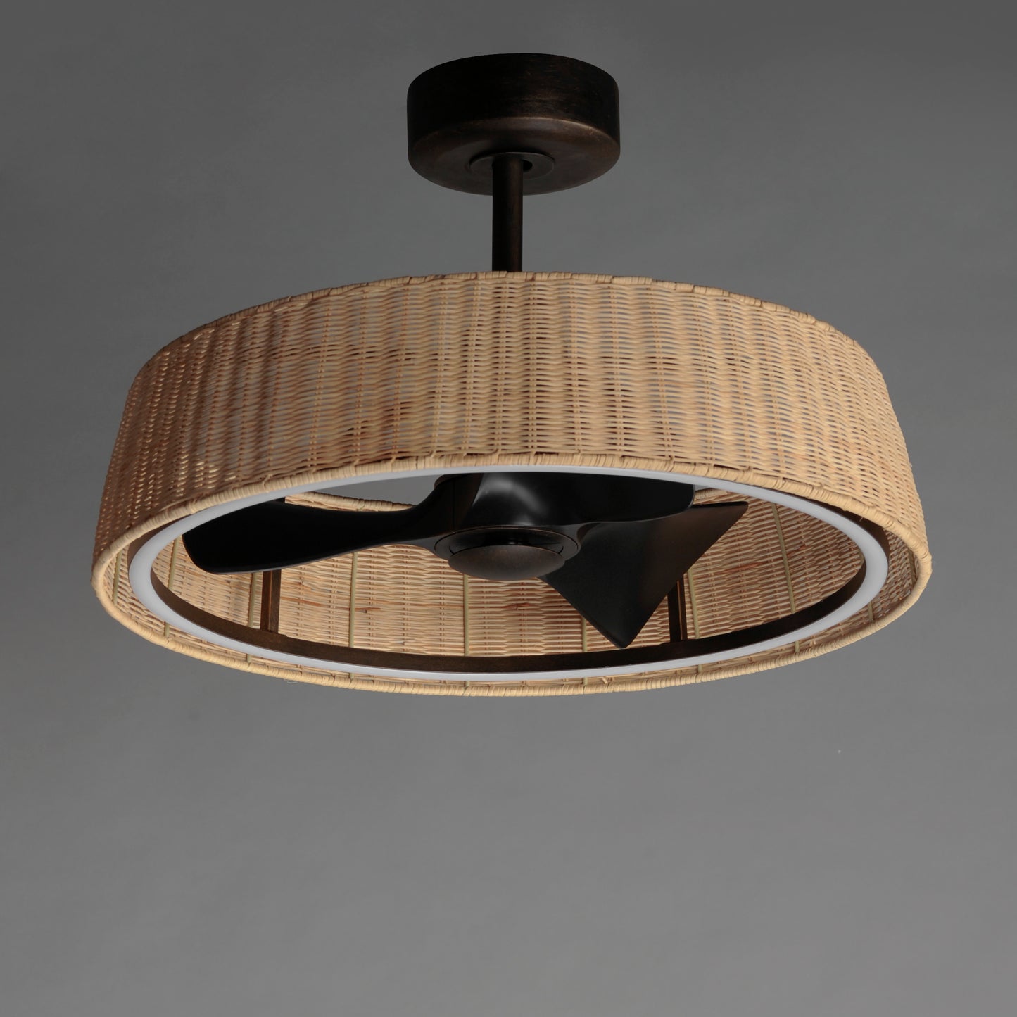 Tulum 28" Wifi-Enabled LED Fandelight Dark Bronze by Maxim Lighting