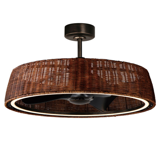 Tulum 36" Wifi-Enabled LED Fandelight Dark Bronze by Maxim Lighting
