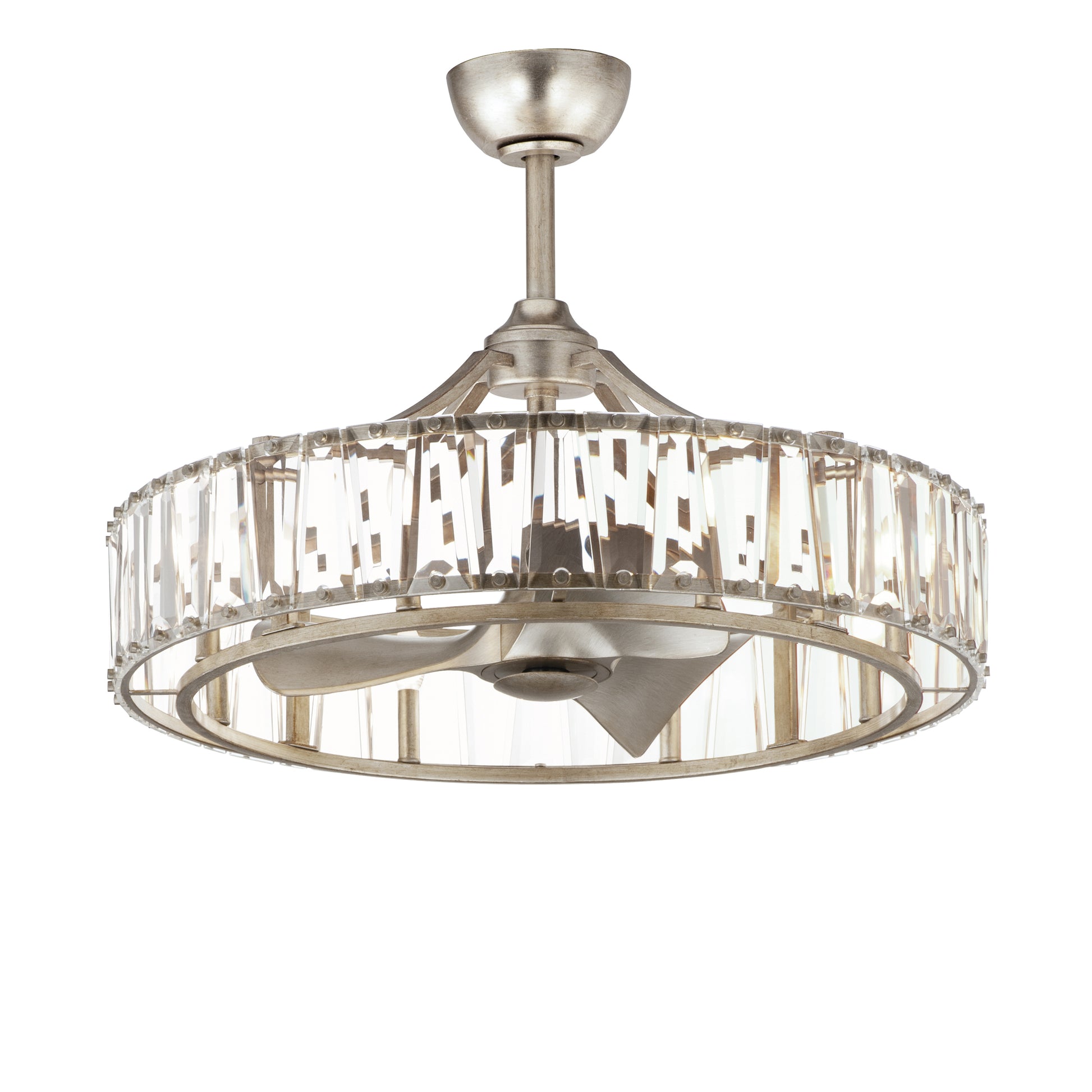 Odeon 8-Light WiFi-enabled LED Fandelight Golden Silver by Maxim Lighting