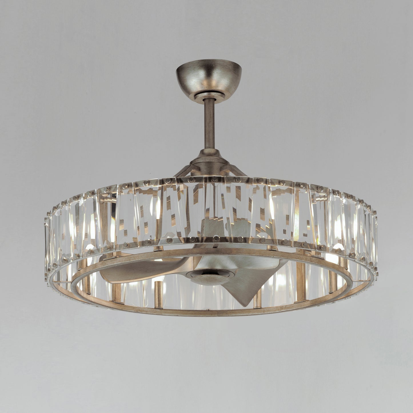 Odeon 8-Light WiFi-enabled LED Fandelight Golden Silver by Maxim Lighting