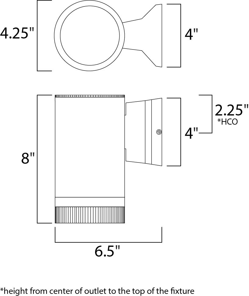 Lightray Wall Sconce Brushed Aluminum by Maxim Lighting