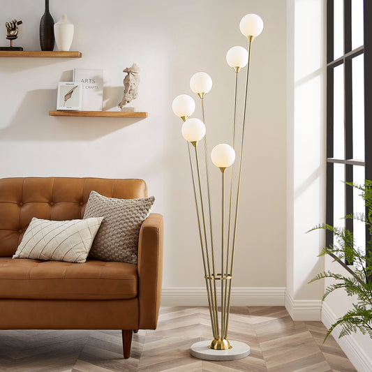 Anechdoche 6 Lights Floor Lamp - Finesse Decor FL-3404-6G