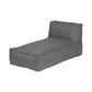 blomus Grow Single Chaise Sectional Outdoor Patio Lounger Double Coal Color