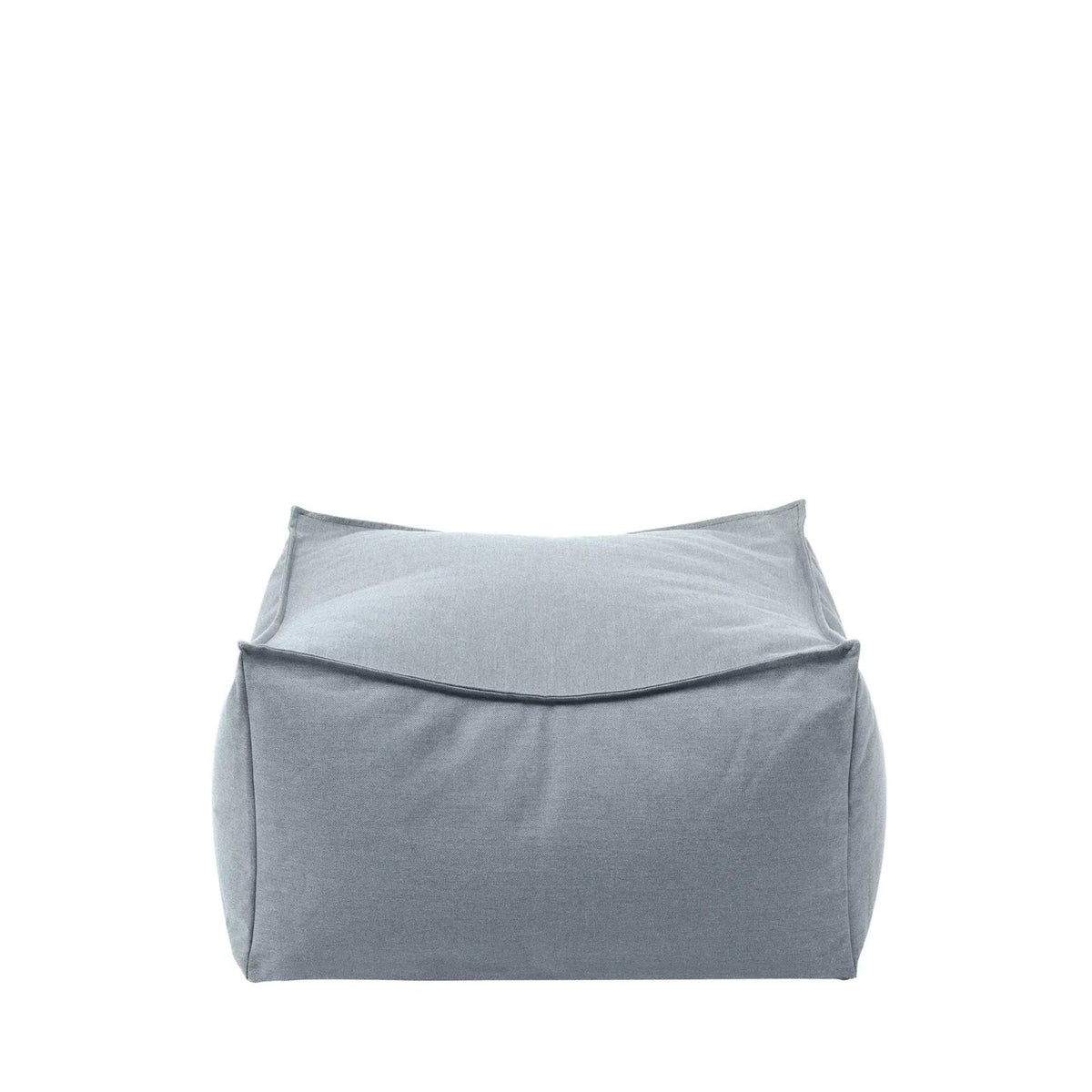 blomus STAY Outdoor Pouf Ottoman, 24 x 24 in – Ocean outdoor pouf, product photo