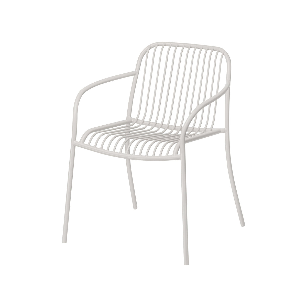 blomus YUA WIRES Outdoor Dining Armchairs, Set of 2 – Silk Grey armchair set, product photo