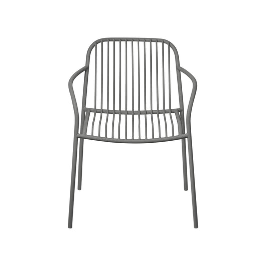 blomus YUA WIRES Outdoor Dining Armchairs, Set of 2 – YUA WIRES armchair set on a terrace (1)