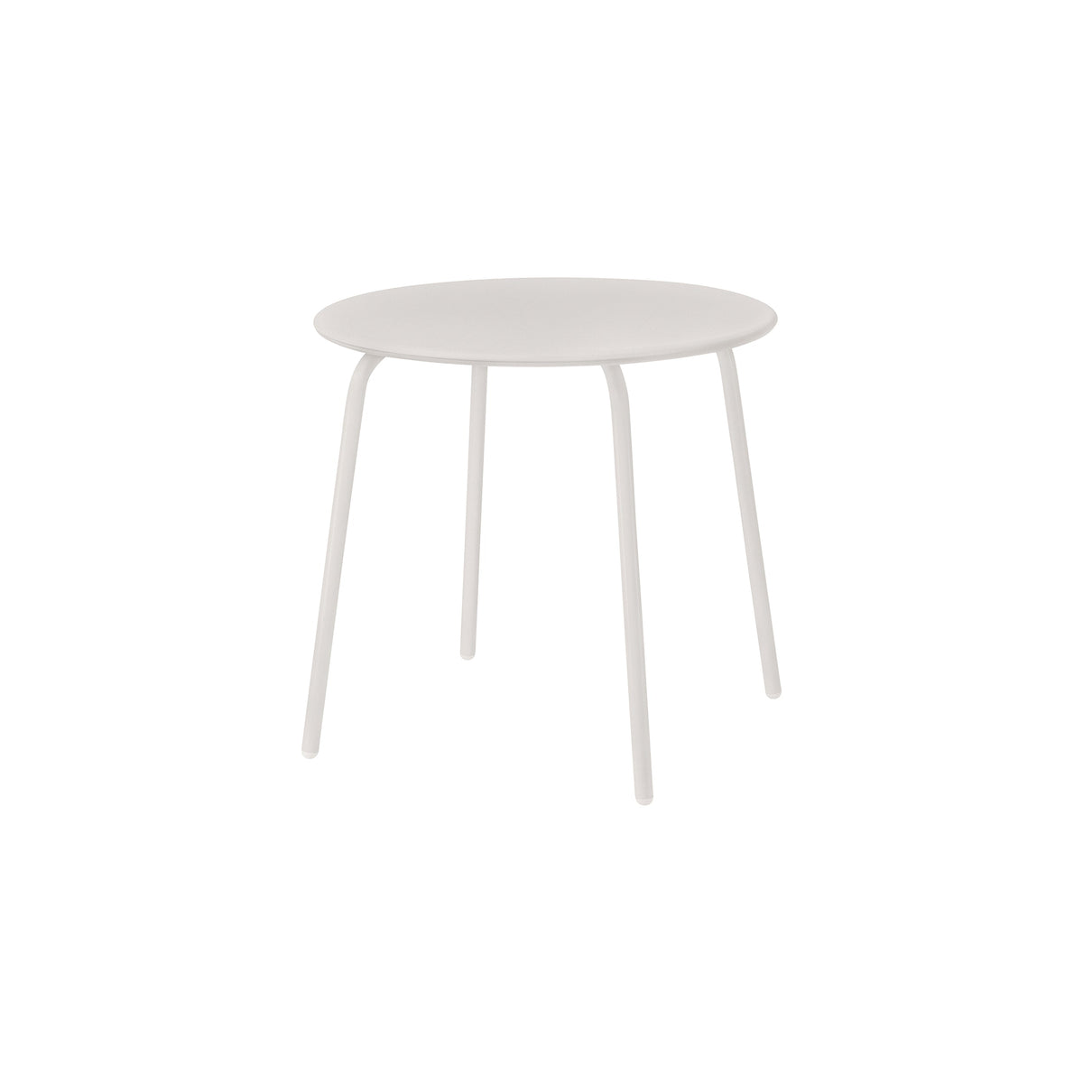 blomus YUA Outdoor Bistro Table, Round or Square – Round Silk Grey bistro table, product photo