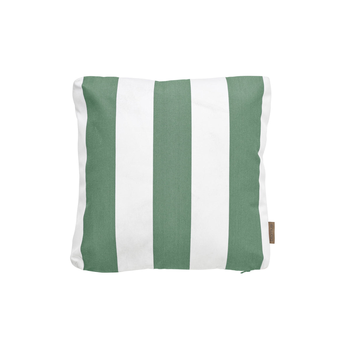 blomus STAY Outdoor Throw Pillows, Square or Lumbar – Duck Green Stripe Square outdoor pillow, product photo