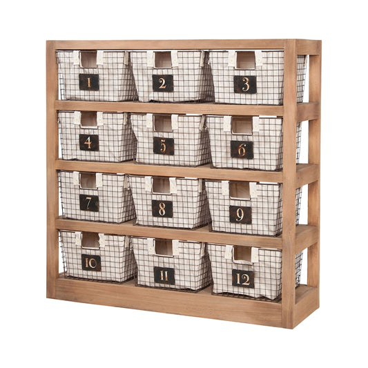 Shelving Unit 12 Locker Baskets by Elk