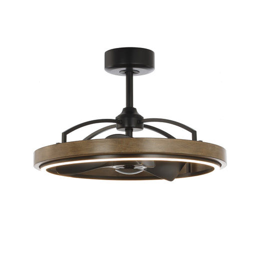 Teton 28.5" LED Fandelight Driftwood/Black by Maxim Lighting