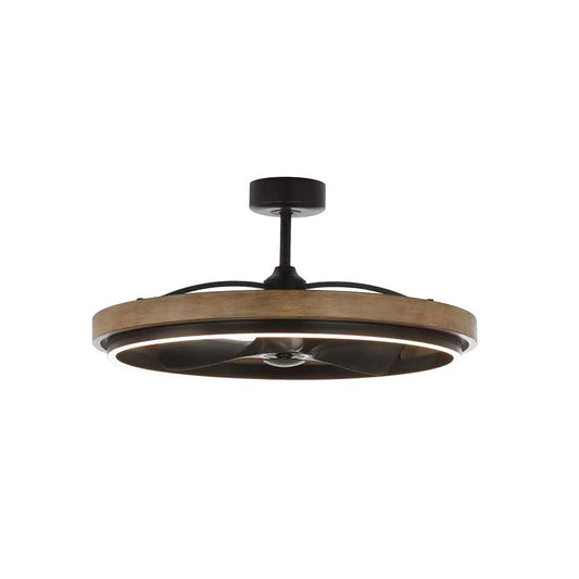 Teton 36.25" LED Fandelight Driftwood/Black by Maxim Lighting