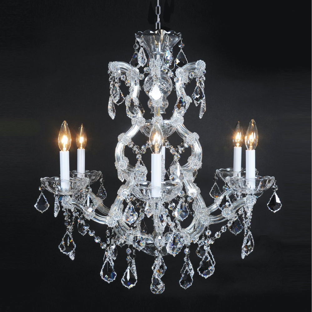 Maria Teresa Classic Chandelier 8-Light in Gold 6308GD by StarFire Crystal
