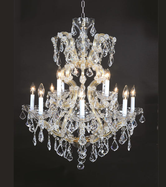 Maria Teresa Classic Chandelier 12-Light in Chrome 6312CH by StarFire Crystal