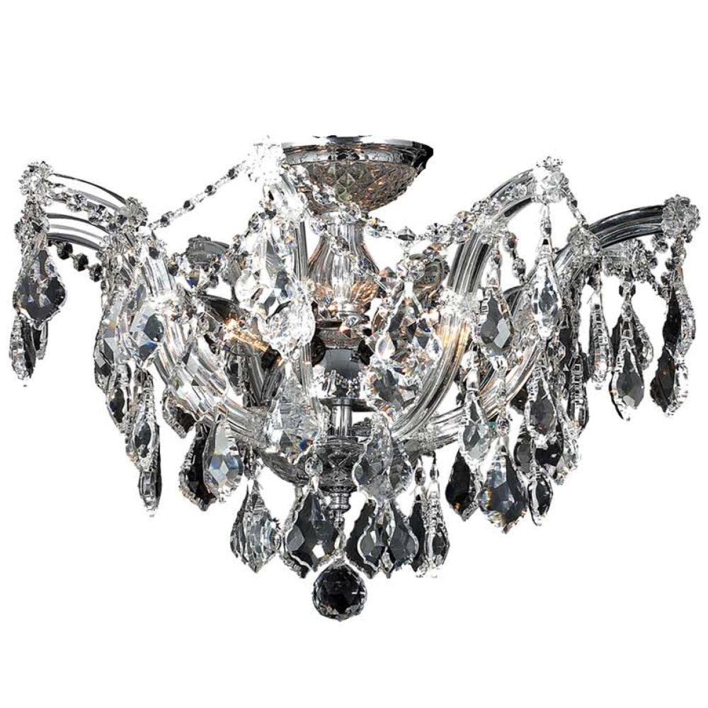 Maria Teresa Classic Flushmount 6-Light in Chrome 6320CH by StarFire Crystal