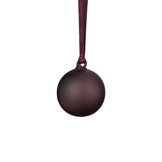 blomus Juhla Matte Glass Ornament Midnight Plum Set of 4