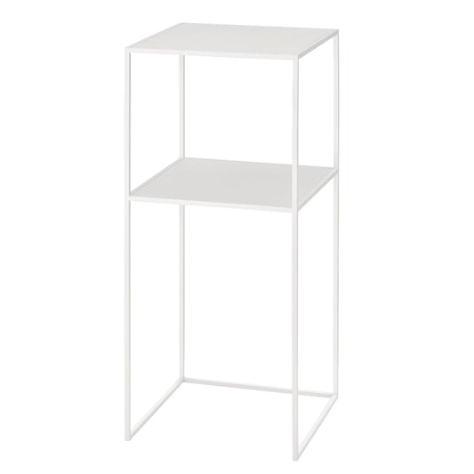 blomus Fera Pedestal Table with Shelf White