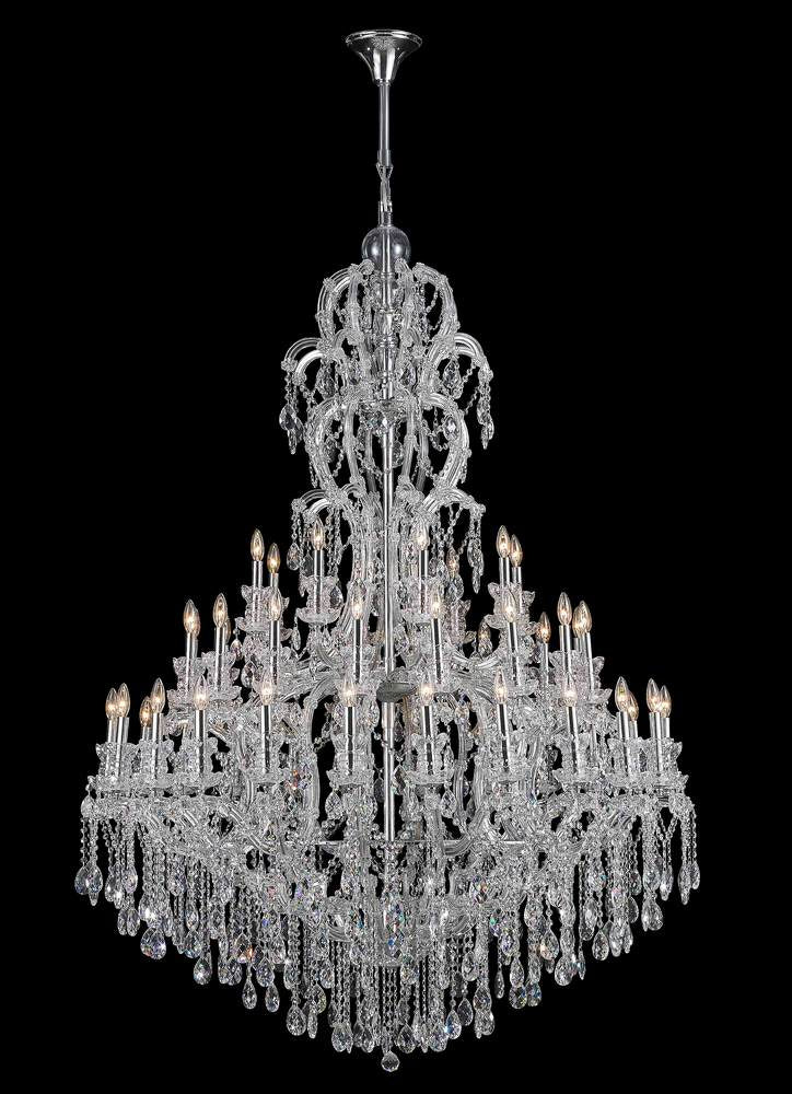 Maria Teresa Classic Chandelier 48-Light in Chrome 6348CH by StarFire Crystal