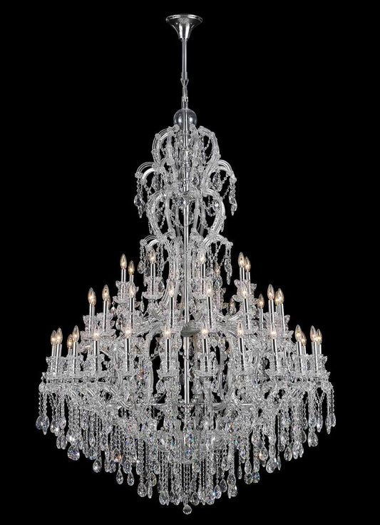 Maria Teresa Classic Chandelier 48-Light in Chrome 6348CH by StarFire Crystal