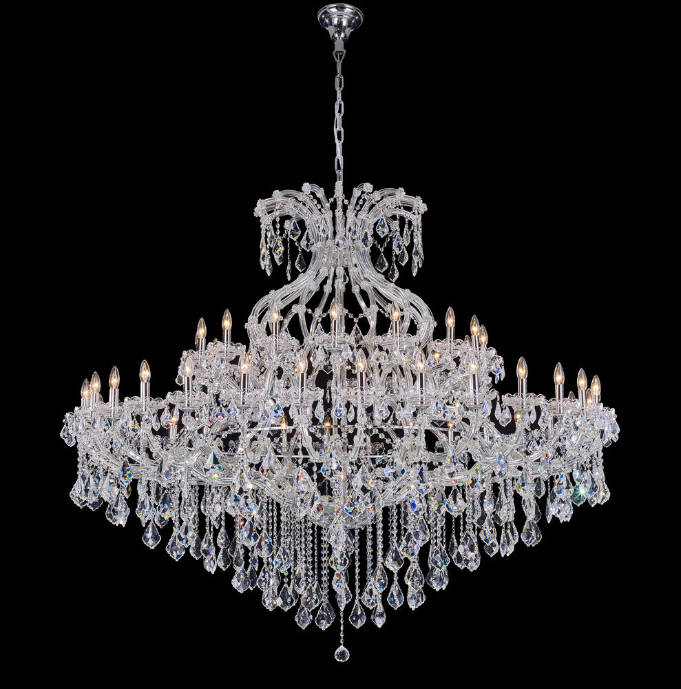 Maria Teresa Classic Chandelier 49-Light in Chrome 6349CH by StarFire Crystal