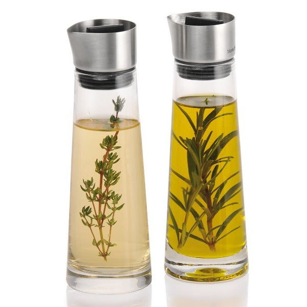 blomus Oil & Vinegar Serving Set with Stainless Steel Lid