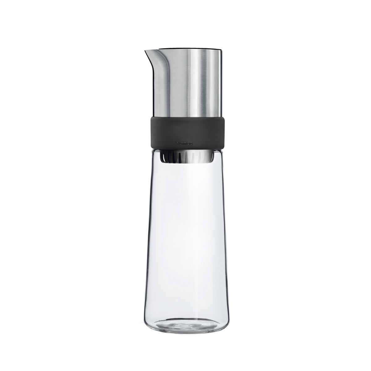 blomus TEA-JAY Iced Tea Maker, Glass Carafe, 27 oz – Brushed Stainless Steel iced tea maker, detail view 1