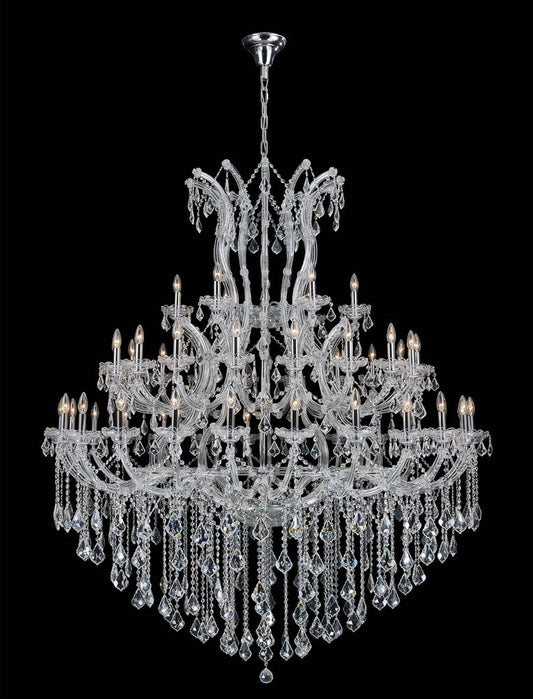 Maria Teresa Classic Chandelier 49-Light in Chrome 6360CH by StarFire Crystal
