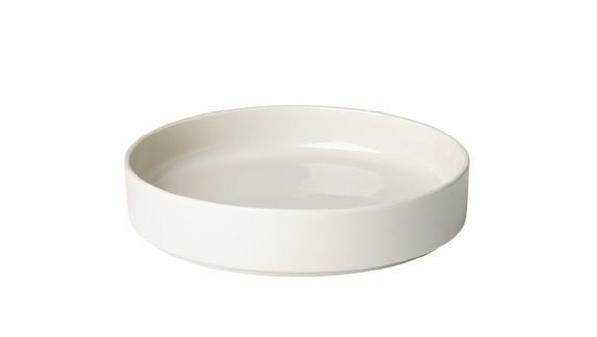 blomus Pilar Deep Dessert Plate 8" 4- Moonbeam Set of 4