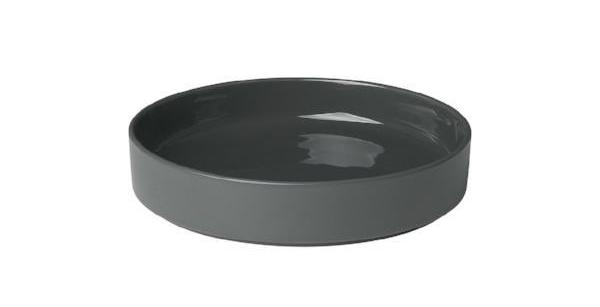 blomus Pilar Deep Dessert Plate 8" Agave Green Set of 4