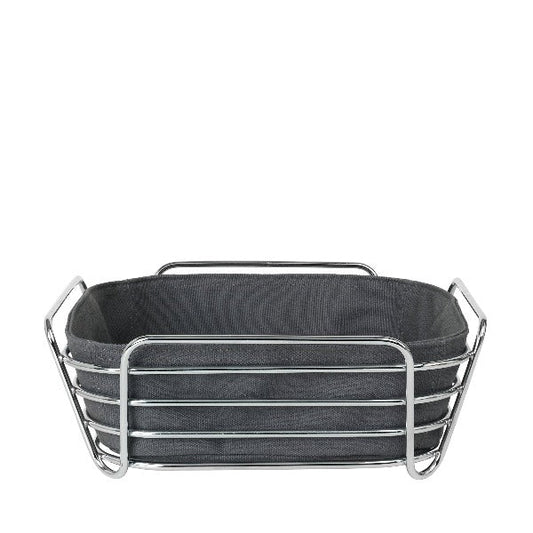 blomus Delara Wire Serving Basket Large, Magnet Charcoal