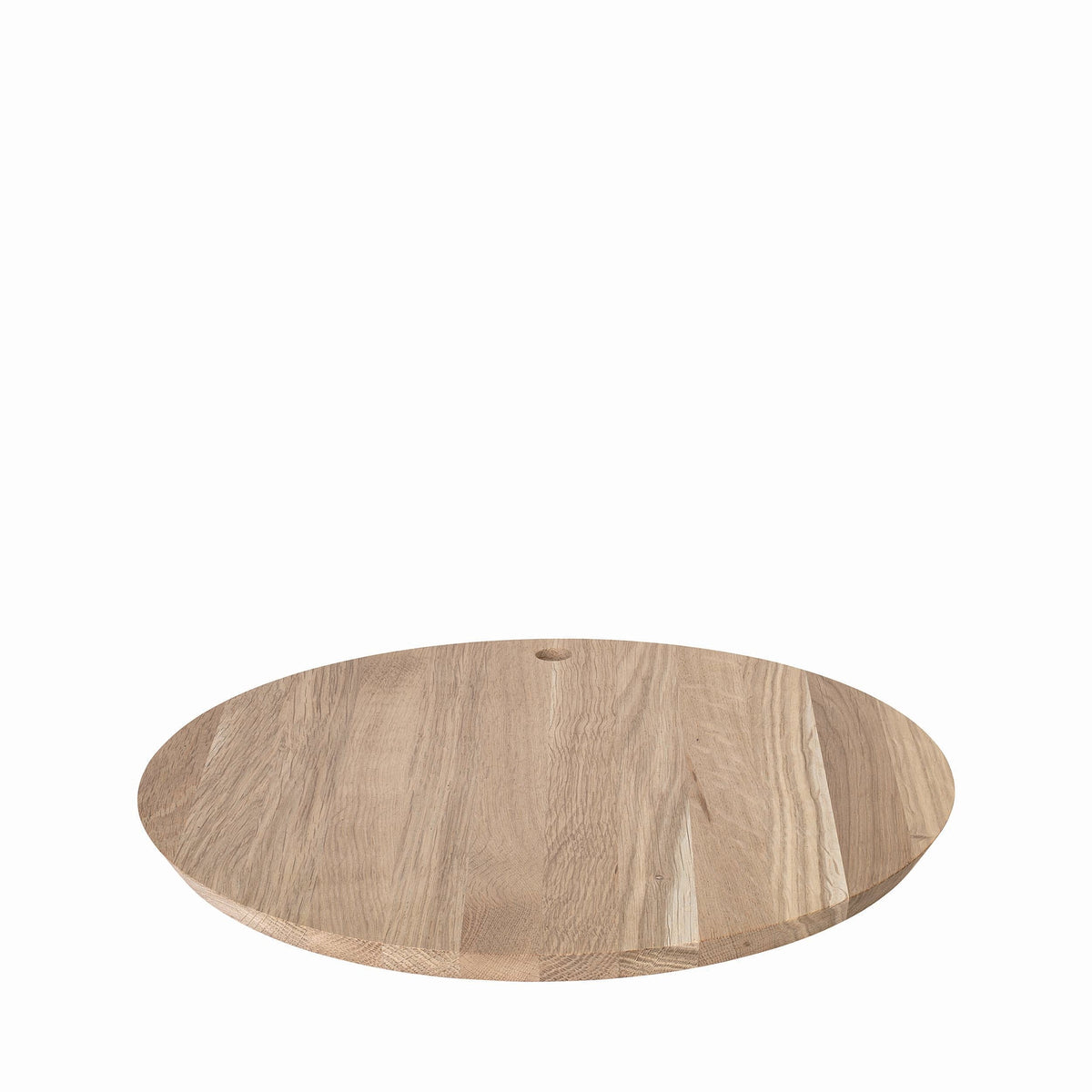 blomus BORDA Solid Oak Cutting & Serving Board, 2 Shapes – Round 12 in oak board, product photo