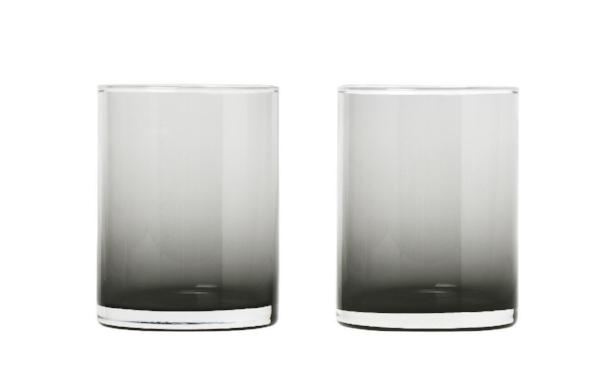 blomus Mera Glasses Tall 7 oz Glass Smoke Set of 2