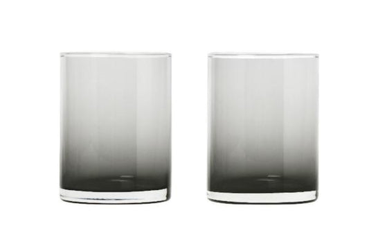 blomus Mera Glasses Tall 7 oz Glass Smoke Set of 2