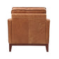 Divani Casa Naylor Modern Brown Italian Leather Split Chair