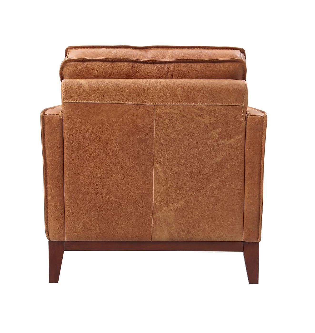 Divani Casa Naylor Modern Brown Italian Leather Split Chair