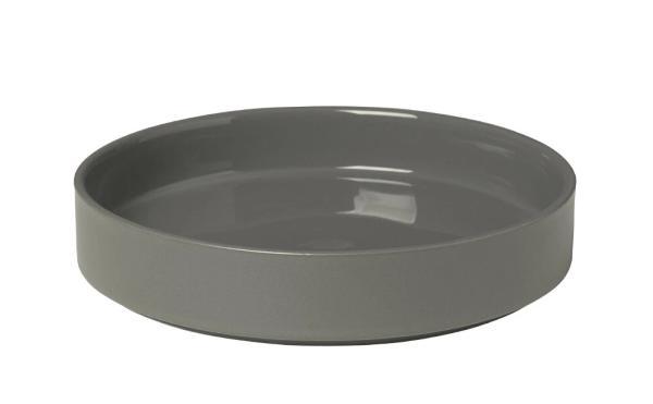 blomus Pilar Deep Dessert Plate 8" Pewter Set of 4