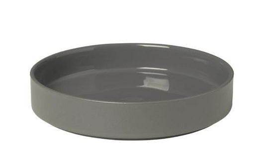 blomus Pilar Deep Dessert Plate 8" Pewter Set of 4