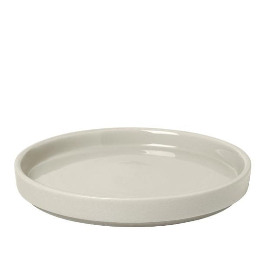 blomus Pilar Stoneware Plates Dinner Plate 10.6", Moonbeam Beige Set of 4