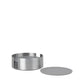 blomus Coasters with Stainless Steel Holder Round Sharkskin