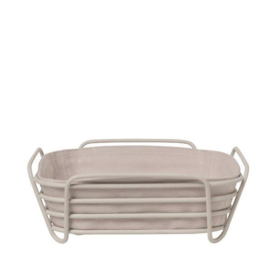 blomus Delara Wire Serving Basket Large Colors Moonbeam