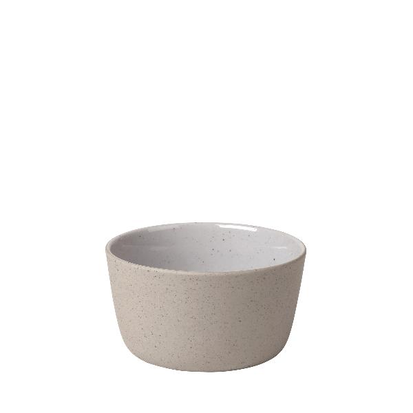 blomus Ceramic Stoneware Bowls Sablo Small Bowl 4.3", Cloud Grey Undertones Set of 4