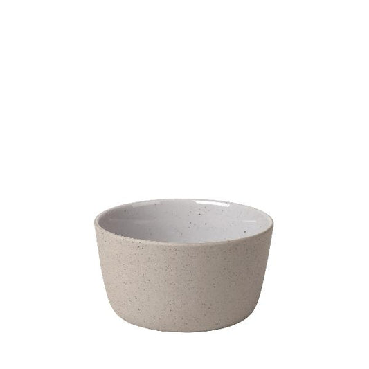 blomus Ceramic Stoneware Bowls Sablo Small Bowl 4.3", Cloud Grey Undertones Set of 4
