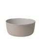 blomus Ceramic Stoneware Serving Bowls Sablo Large Bowl 7.9", Cloud Grey Undertones