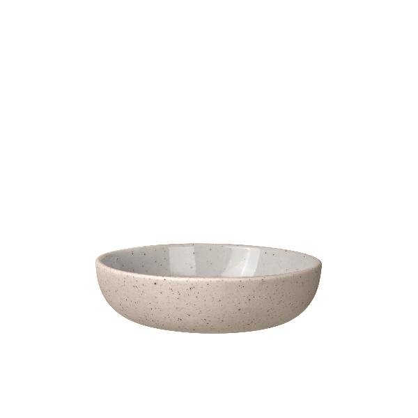 blomus Ceramic Stoneware Bowls Sablo Snack Bowl 3.9", Cloud Grey Undertones Set of 4