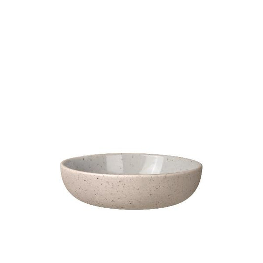 blomus Ceramic Stoneware Bowls Sablo Snack Bowl 3.9", Cloud Grey Undertones Set of 4
