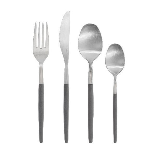 blomus Maxime Flatware Set 16 Piece Sharkskin