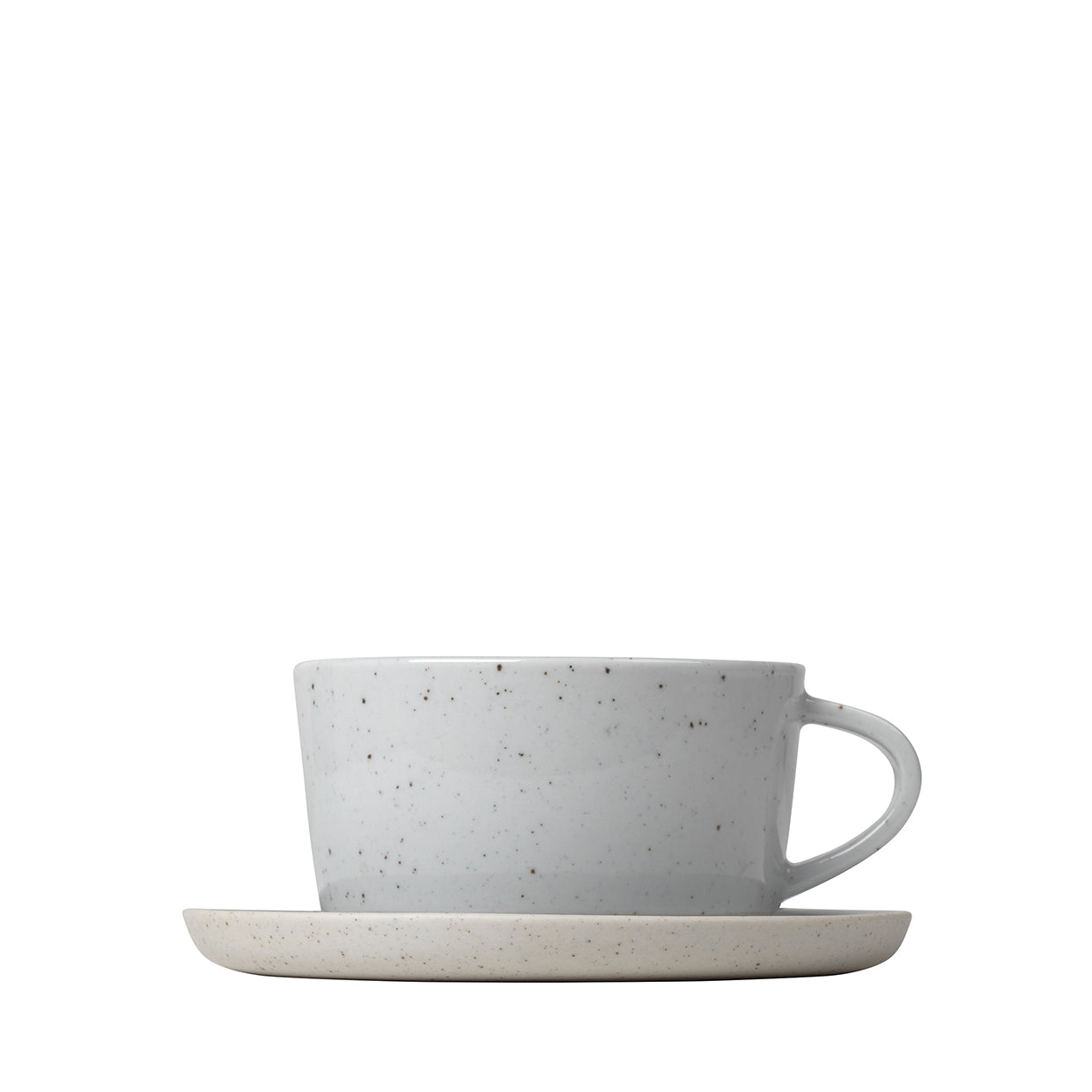 Ceramic Stoneware Tea Cups Saucers Set Of 2 Sablo Blomus 64158