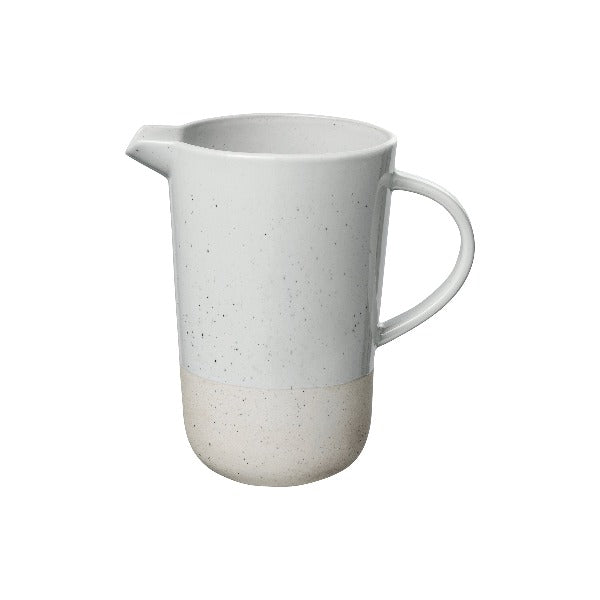 blomus Ceramic Stoneware Pitcher Sablo Cloud Grey Undertones